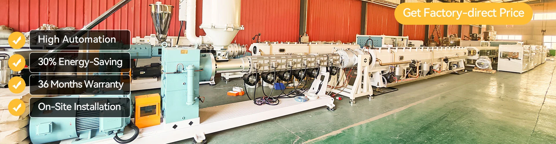 Linka na výrobu PE potrubí